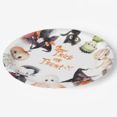 Trick oder Treat Halloween Costume Party Geburtsta Pappteller (Schrägansicht)