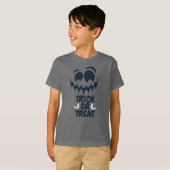 Trick oder Treat Halloween Creepy Funny Face T-Shirt (Vorne ganz)
