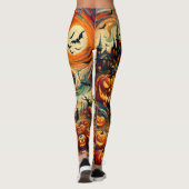 Trick oder Treat Halloween einer ähnlichen Legging Leggings (Rückseite)