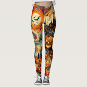 Trick oder Treat Halloween einer ähnlichen Legging Leggings (Vorderseite)