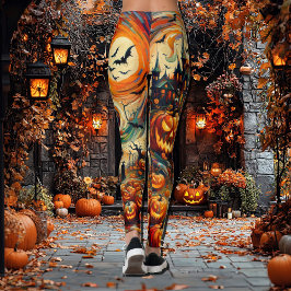 Trick oder Treat Halloween einer ähnlichen Legging Leggings