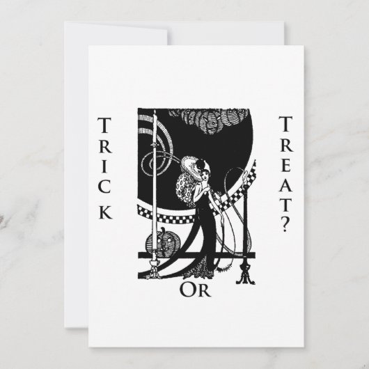 Trick oder Treat? Halloween Einladung (Vorderseite)