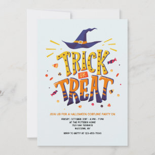 Trick oder Treat Halloween Einladung