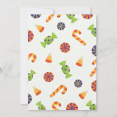 Trick oder Treat Halloween Einladung mit Laken (Rückseite)