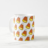 Trick oder Treat Halloween Erntedank Candy Corn Kaffeetasse (Vorderseite Links)
