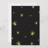 Trick oder Treat, Halloween-Fledermäuse, spöttisch Einladung (Rückseite)