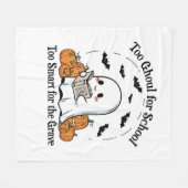 Trick oder Treat Halloween Fleecedecke (Vorderseite (Horizontal))