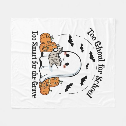 Trick oder Treat Halloween Fleecedecke (Vorderseite (Horizontal))