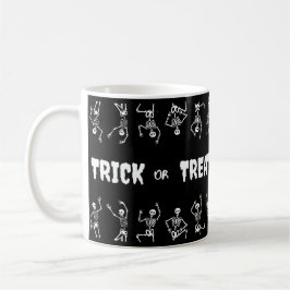 Trick oder Treat Halloween Funny Skulls Kaffeetasse