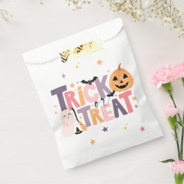 Trick oder Treat Halloween Gefälligkeback Leckerei Geschenktütchen