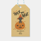 Trick oder Treat Halloween Geschenkanhänger (Vorderseite)