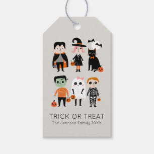 Trick oder Treat halloween Geschenkanhänger