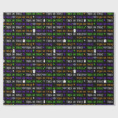 Trick oder Treat Halloween Geschenkpapier (Flach)