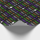 Trick oder Treat Halloween Geschenkpapier (Ecke)