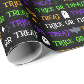 Trick oder Treat Halloween Geschenkpapier (Rolleneckpunkt)