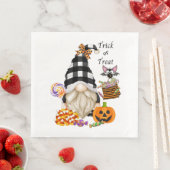 Trick oder Treat Halloween Gnome Serviette (Beispiel)