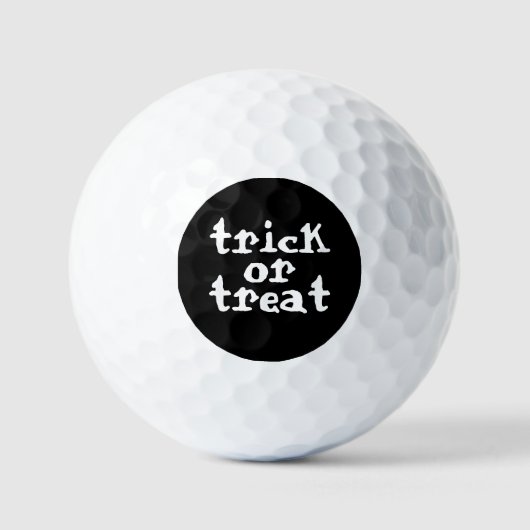 Trick oder Treat Halloween Golfball (Vorderseite)