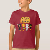 Trick oder Treat Halloween Grafik T-Shirt (Vorderseite)