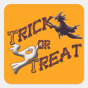 Trick oder Treat Halloween Grafische Sticker