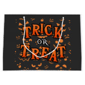 Trick oder Treat Halloween große Geschenktaschen Geschenktüte (Vorderseite)