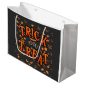 Trick oder Treat Halloween große Geschenktaschen Geschenktüte (Vorderseite Schrägansicht)