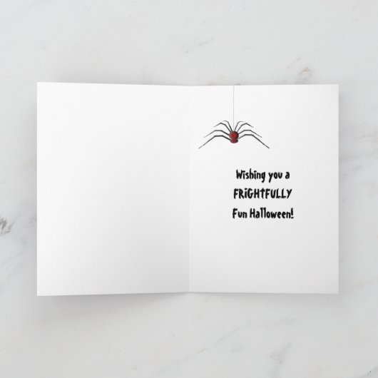 TRICK ODER TREAT Halloween Gruß Karte (Innenseite)