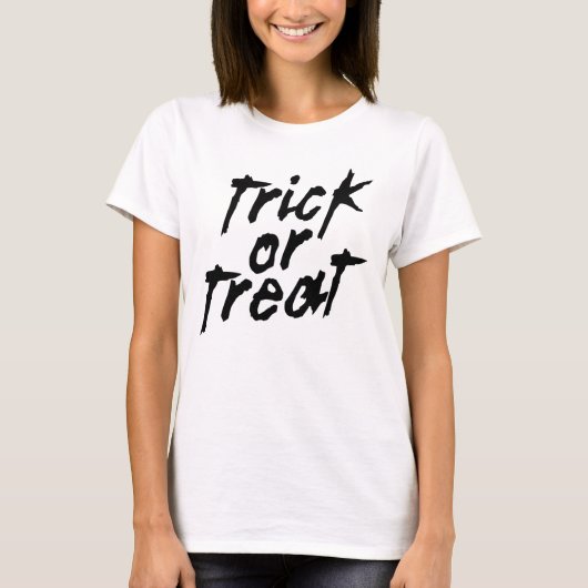 Trick oder Treat Halloween-Hemd T-Shirt (Vorderseite)
