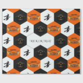 Trick oder Treat Halloween-Hexagons-Muster Geschenkpapier (Flach)