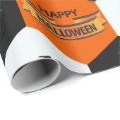 Trick oder Treat Halloween-Hexagons-Muster Geschenkpapier (Rolleneckpunkt)