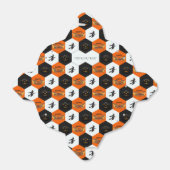 Trick oder Treat Halloween-Hexagons-Muster Geschenkschachtel (Ungefaltet)