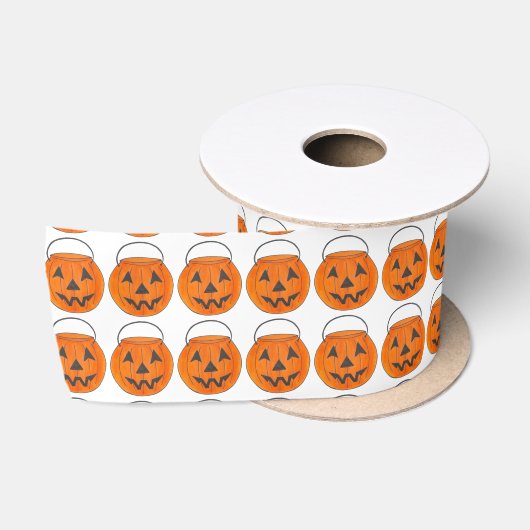 Trick oder Treat Halloween Jack o' Lantern Pumpkin Satinband (Spule)