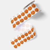 Trick oder Treat Halloween Jack o' Lantern Pumpkin Satinband (Rückseite)