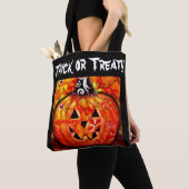 Trick oder Treat Halloween Jack-O-Lantern Whimsica Tasche (Von Nahem)