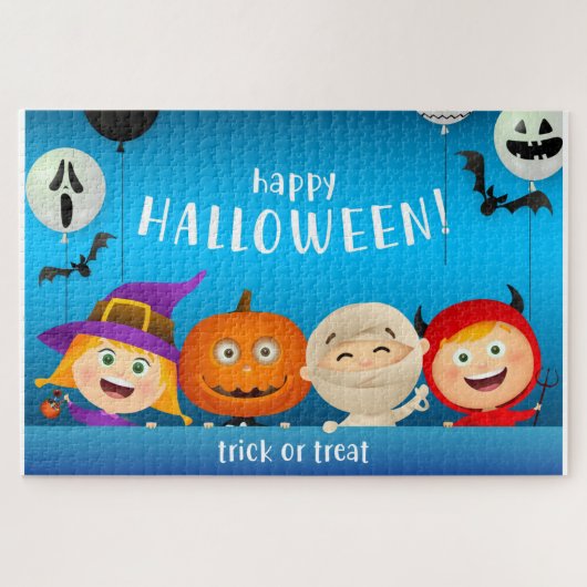 Trick oder Treat Halloween Jigsaw Puzzle (Horizontal)