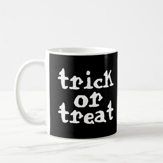 Trick oder Treat Halloween Kaffeetasse (Links)