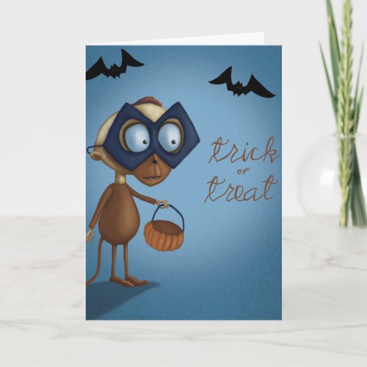 Trick oder Treat - Halloween-Karte Karte (Vorderseite)