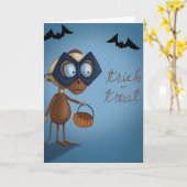 Trick oder Treat - Halloween-Karte Karte (Gelbe Blume)