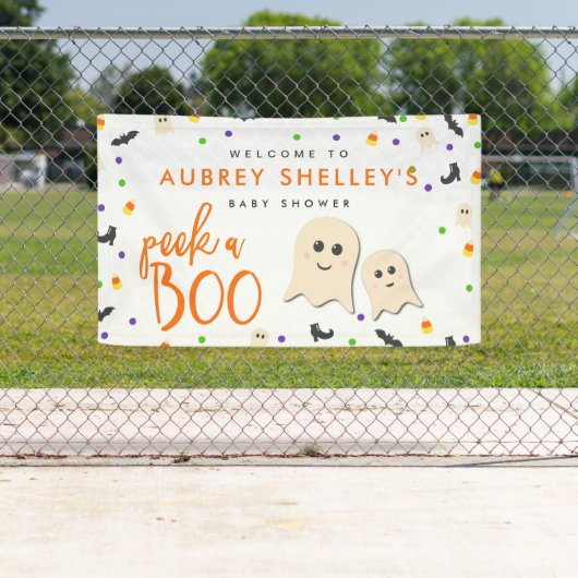 Trick oder treat Halloween-Kinderdusche Banner (Insitu)