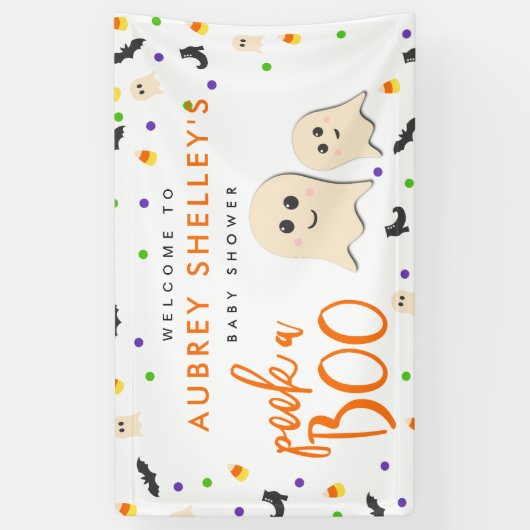 Trick oder treat Halloween-Kinderdusche Banner (Vertikal)