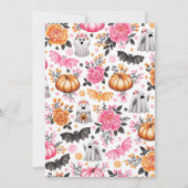 Trick oder Treat Halloween Kostüm Party Niedlich G Einladung (Rückseite)