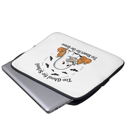 Trick oder Treat Halloween Laptopschutzhülle (Vorne Knopf)