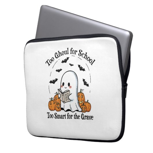 Trick oder Treat Halloween Laptopschutzhülle (Vorderseite Links)