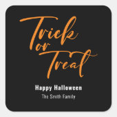 Trick oder Treat Halloween Leckerei Sticker (Vorderseite)