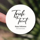 Trick oder Treat Halloween Leckerei Sticker