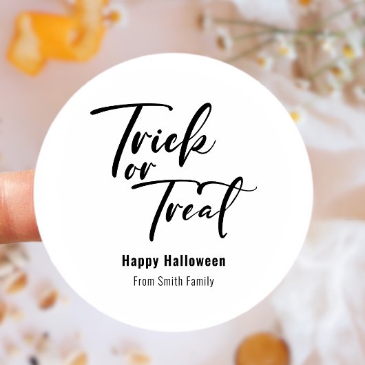 Trick oder Treat Halloween Leckerei Sticker