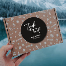 Trick oder Treat Halloween Leckerei Sticker