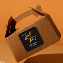 Trick oder Treat Halloween Leckerei Sticker