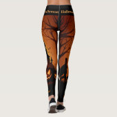 Trick oder Treat Halloween Leggings Kürbiskröten (Rückseite)