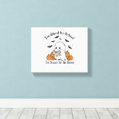 Trick oder Treat Halloween Leinwanddruck (Insitu (Holzboden))