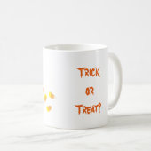 Trick oder Treat Halloween Maus mit Candy Corns Kaffeetasse (VorderseiteRechts)